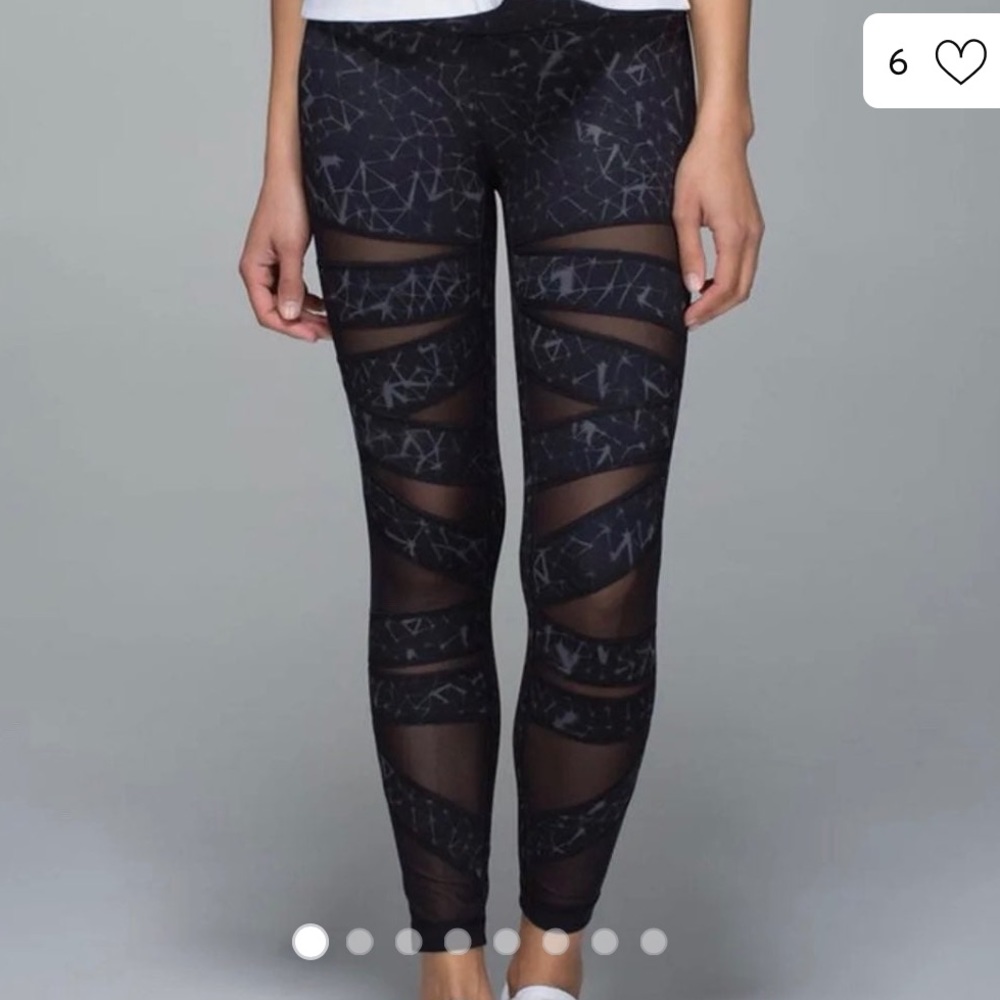 Lululemon High Times Tech Mesh 7/8 Leggings